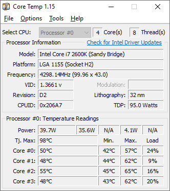 Core Temp 1.15