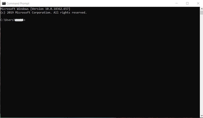 command prompt