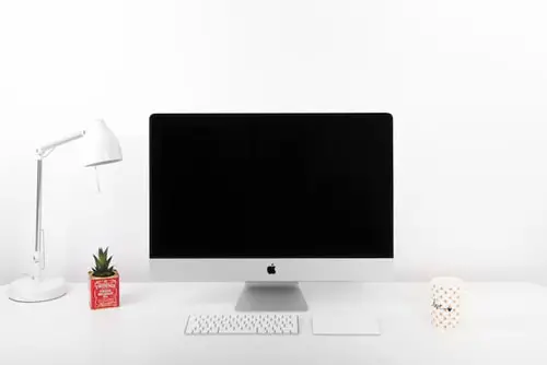 Silver iMac and Wireless Keyboard
