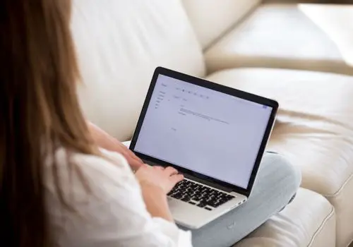 Lady Drafting an Email