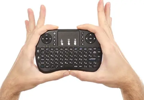 Mini Keyboard in the Hand