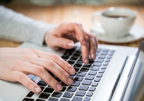 Person working on a Laptop