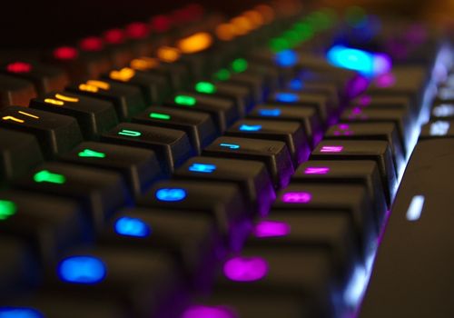Mechanical Keyboard with LED's of different colors