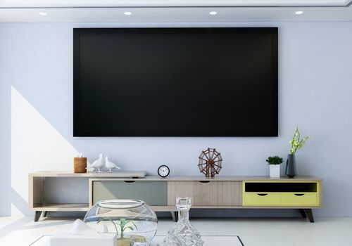 TV and TV Cabinet in the Living Room