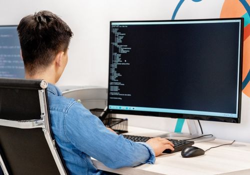 Technician Working on the PC