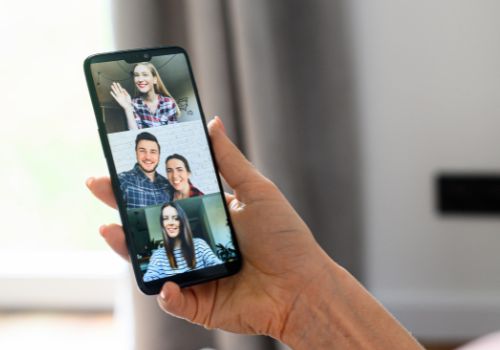 Young Woman On a Video Call on Mobile