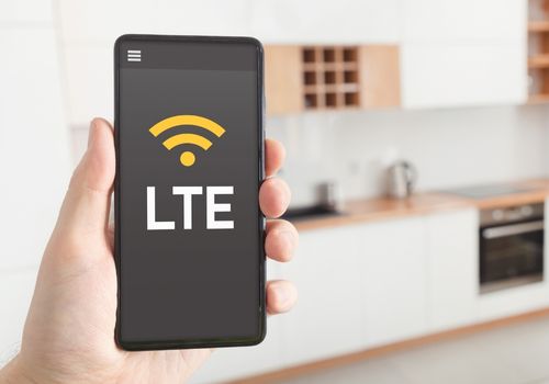 LTE Fast Internet Connection Concept