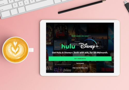 Hulu Home Screen Loaded on the Tab