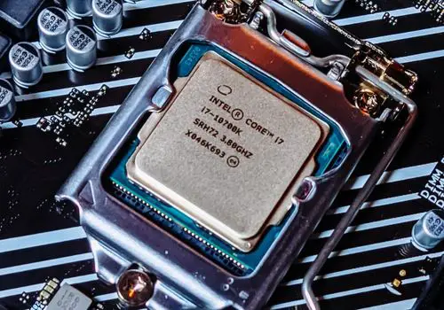 Intel Corei7 Processor in a Motherboard