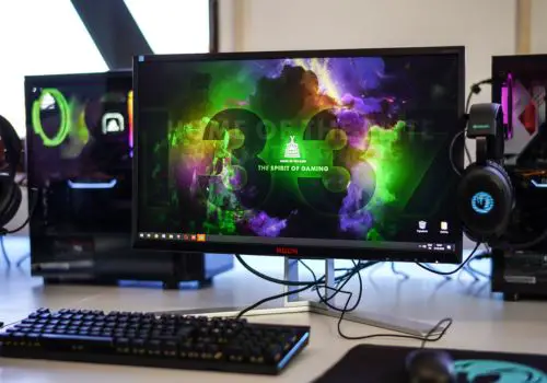 Gaming PC and Gaming Monitor Setup