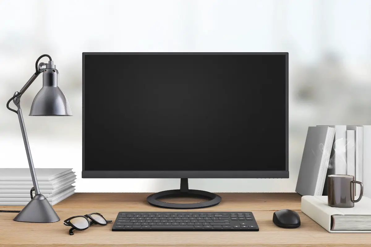 Large PC Monitor on Office Desk