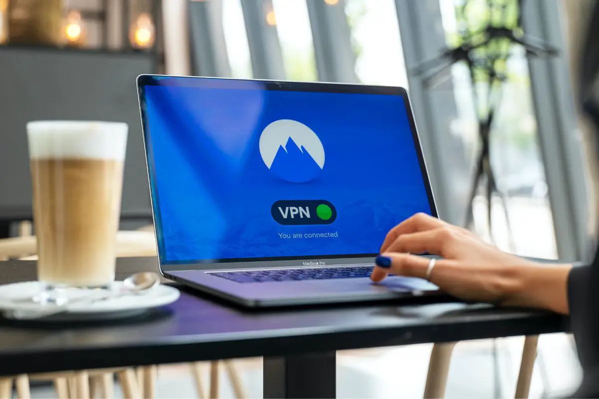 Woman Connecting to VPN