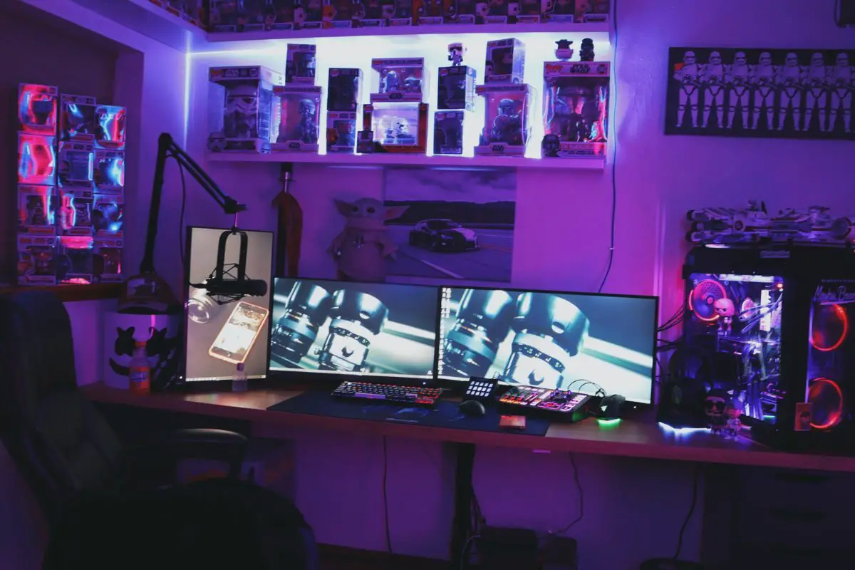Gaming Room with Live Stream Setup