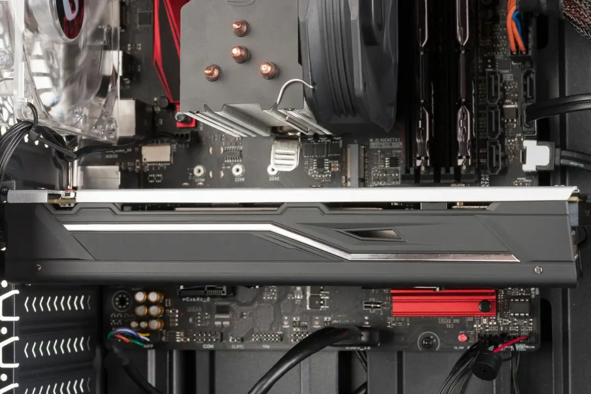 Graphics Card in PCIe Slot on ATX Motherboard