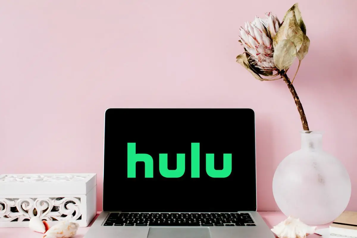 Hulu Streaming Service Loaded on the Laptop