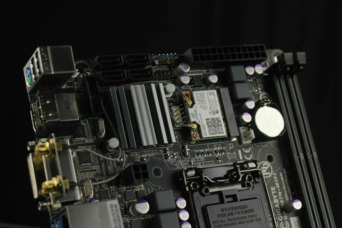 Black Colored Computer Motherboard