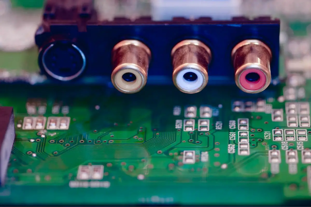 Close Up View of a PC Sound Card