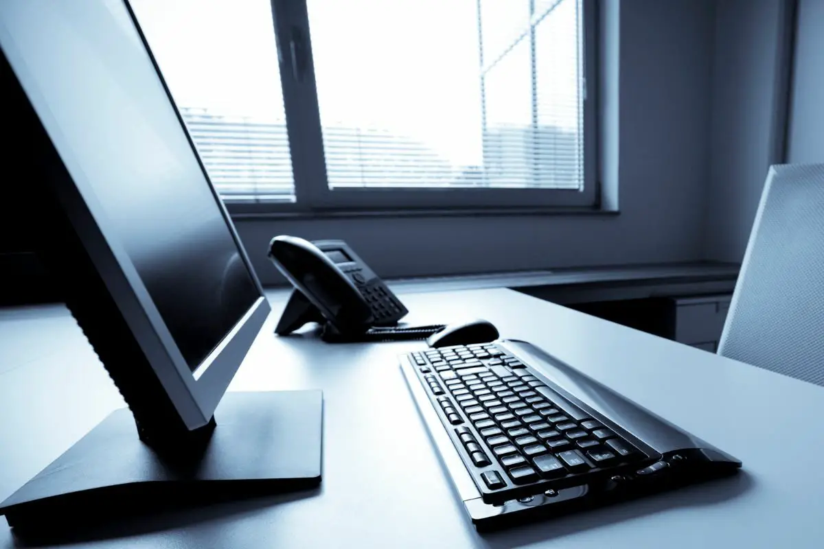 Desktop PC in Modern Office