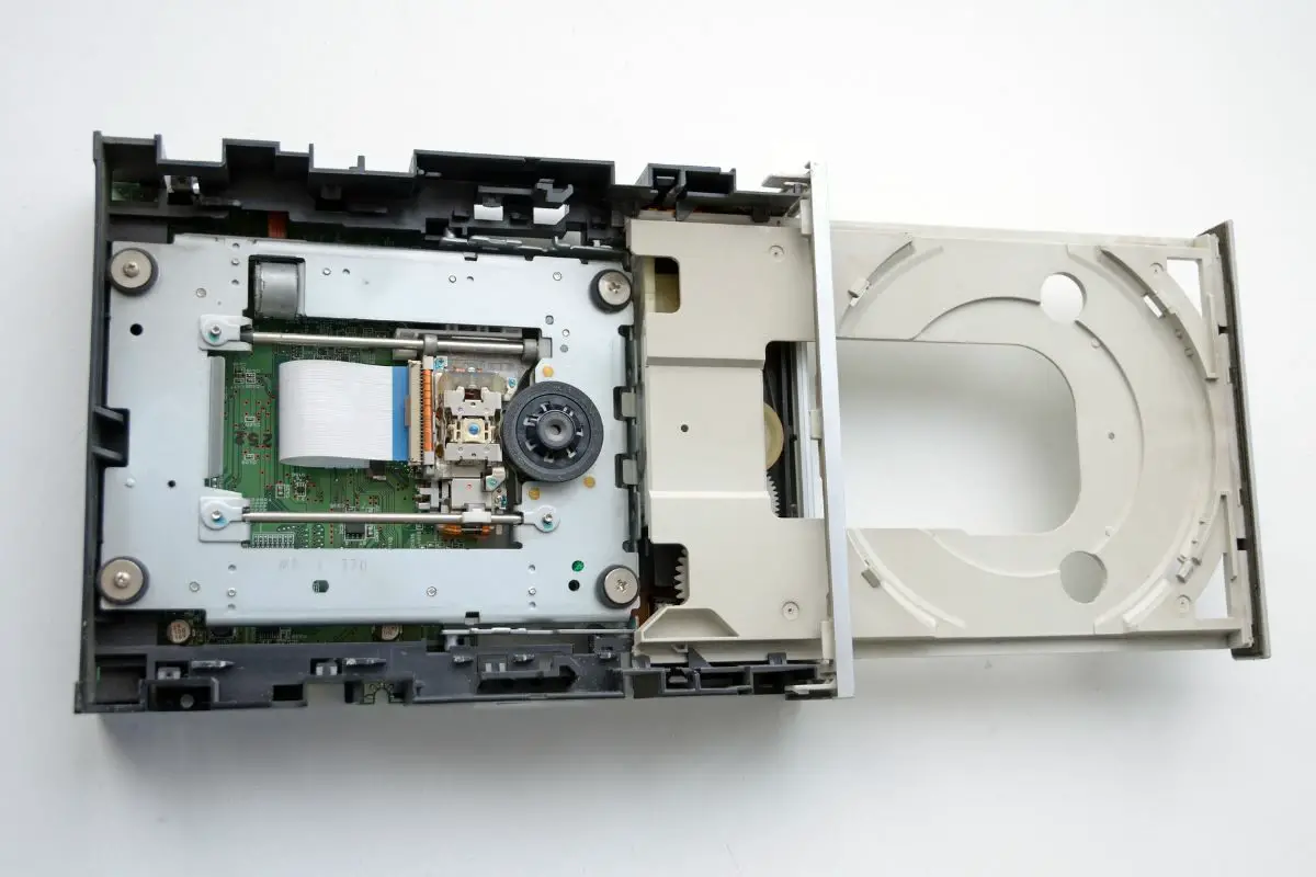 Disassembled Optical DVD Drive For PC