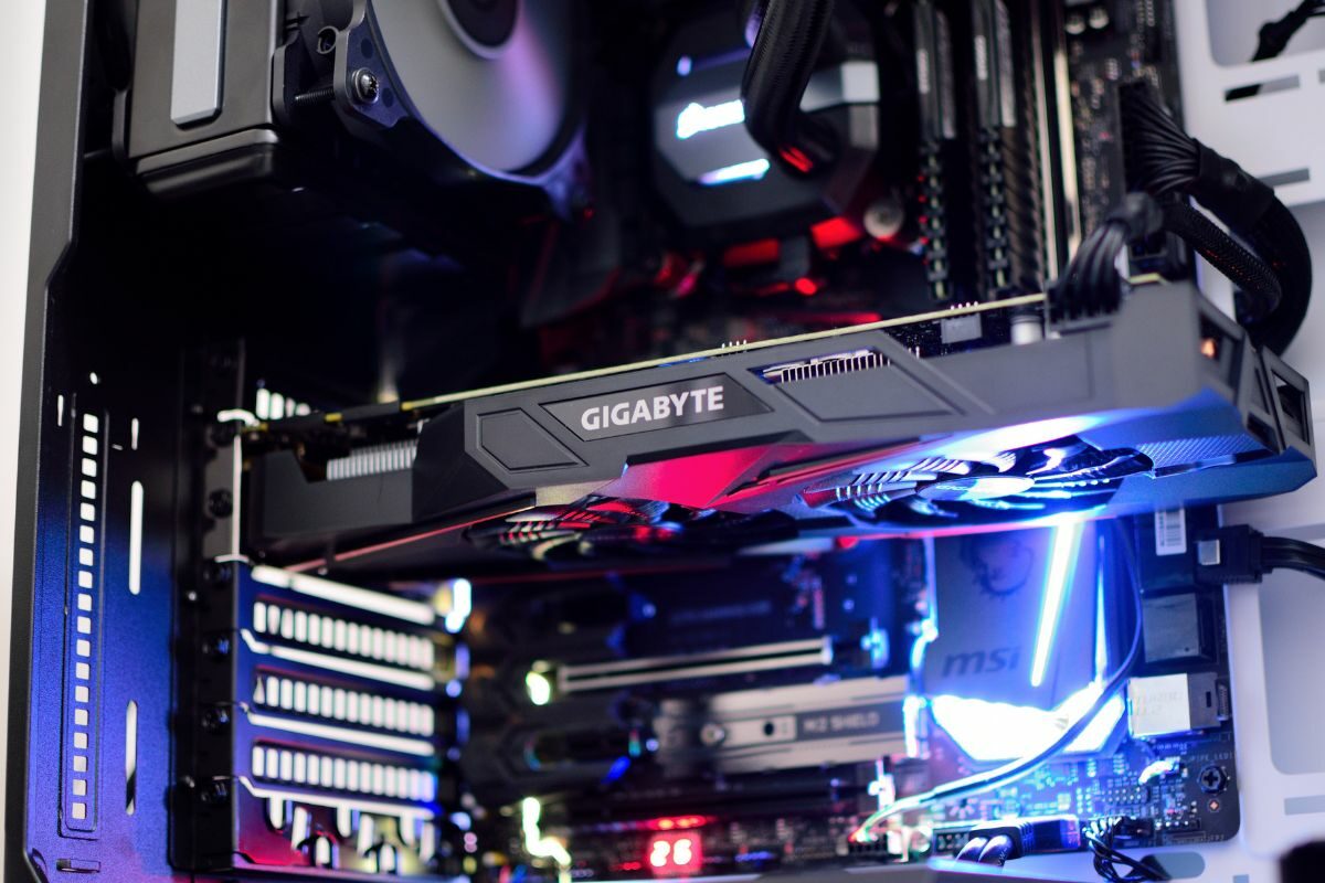 Gigabyte Graphic Card Installed to Gaming PC