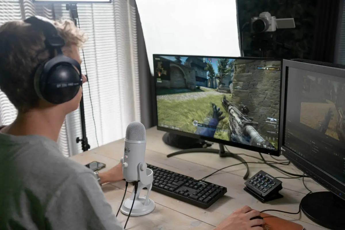 Teen Boy Live Streaming a Gaming Session