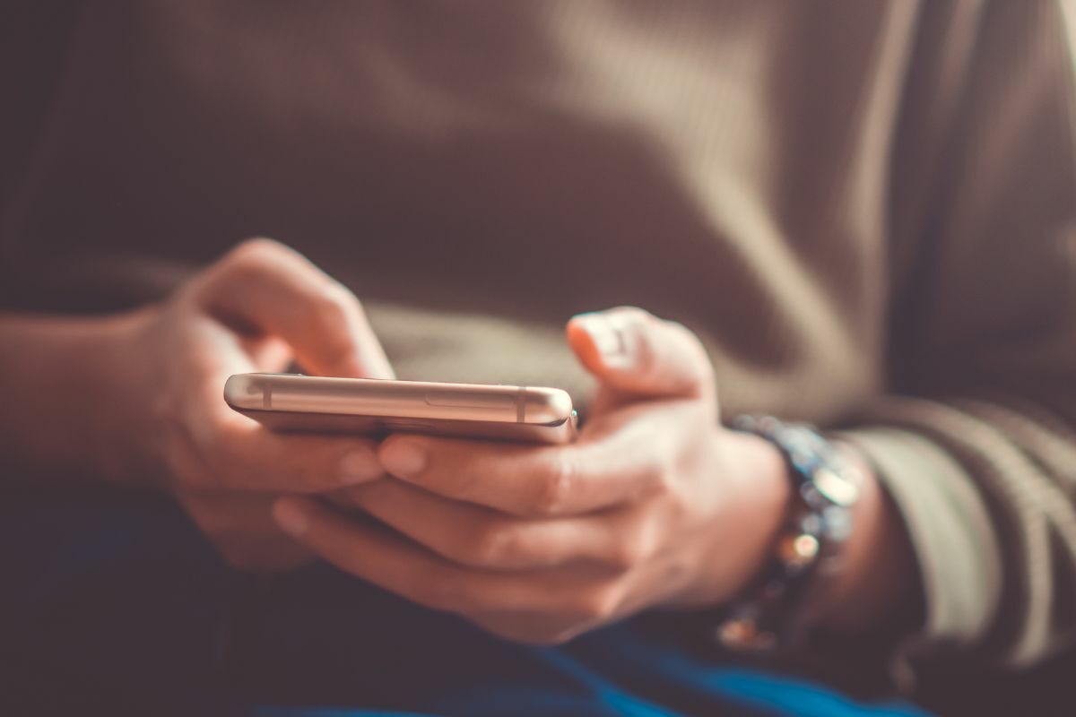 Woman Using a Smartphone