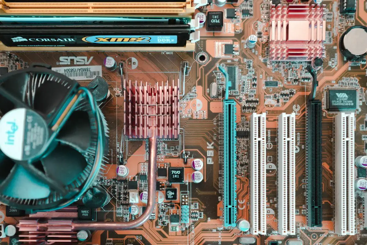 Brown Computer Motherboard