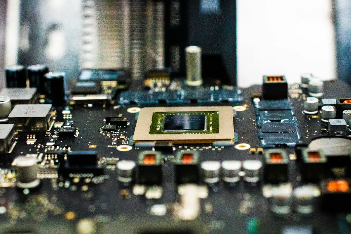 Close up of a Motherboard