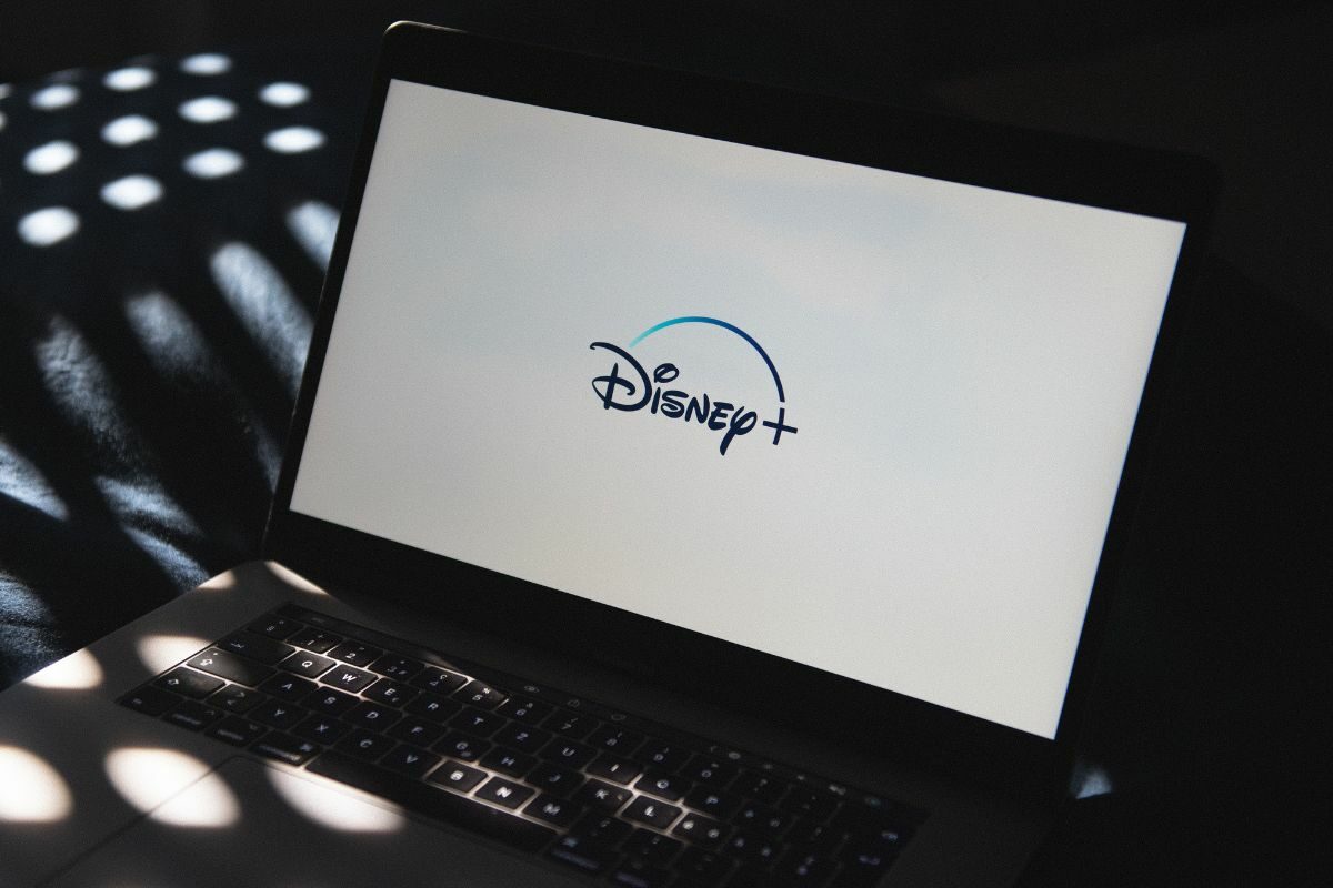 Laptop Loading Disney Plus Streaming Service