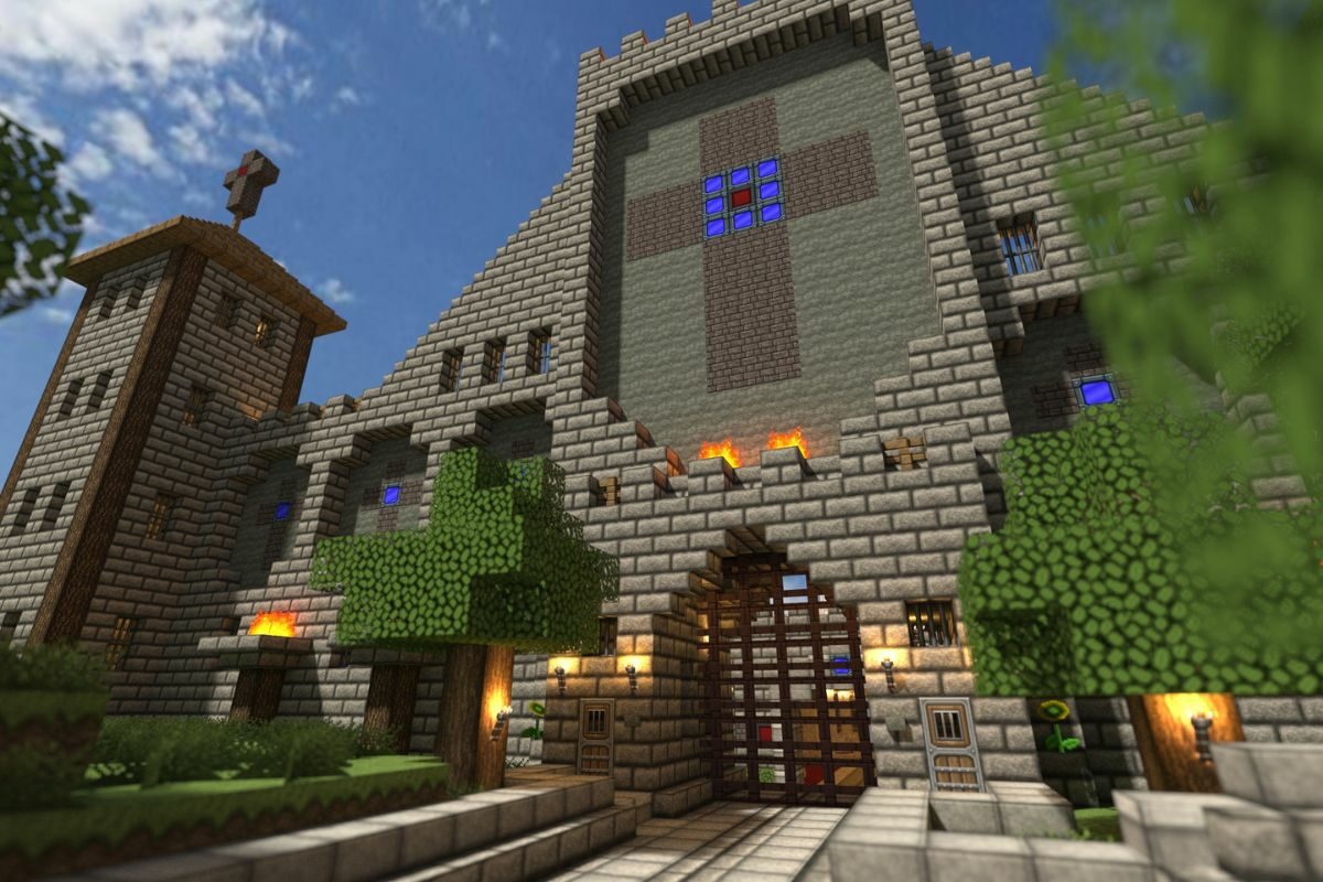 Minecraft Castle Render Video Game