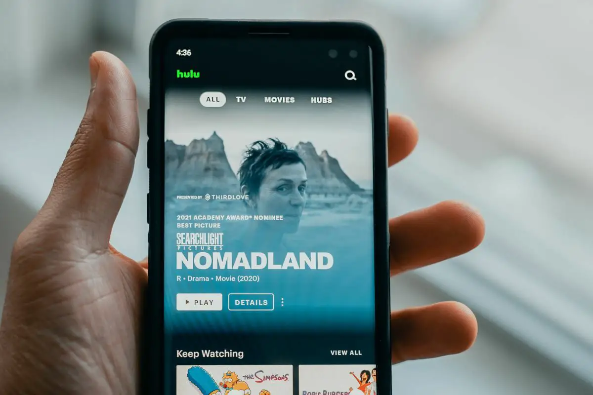 Streaming Hulu on Black iPhone 5