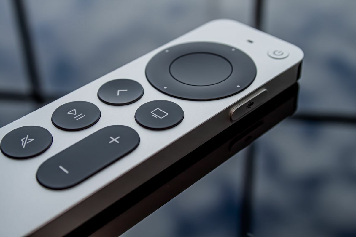 White and Grey Smart TV Remote