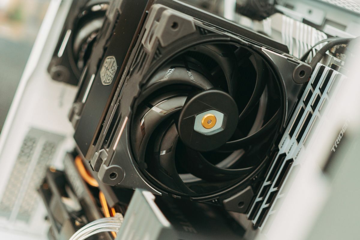Close View of Computer Fan