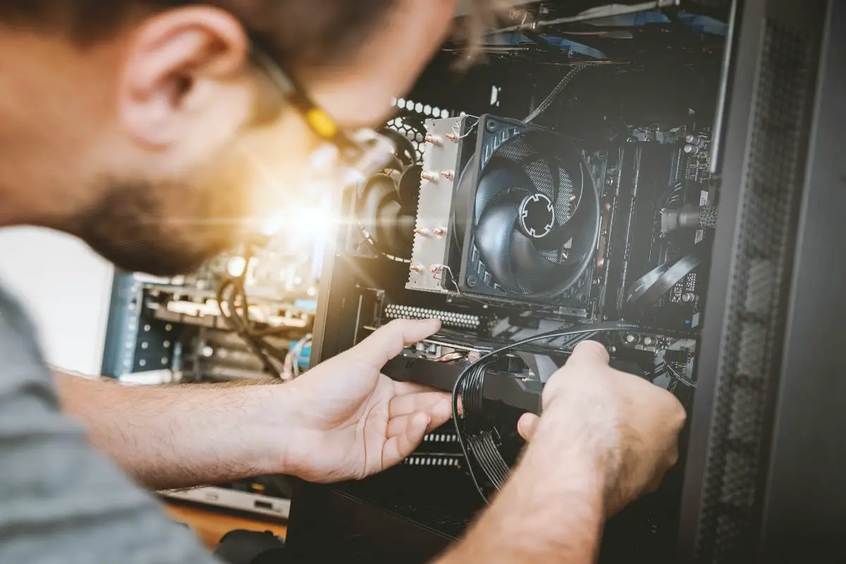 PC Technician Working on the PC