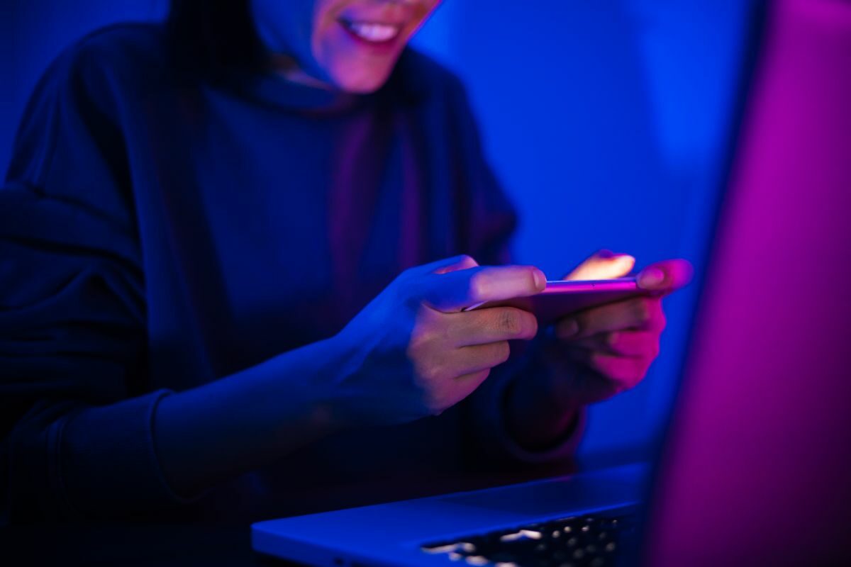 Woman Chatting with Friends over the Phone